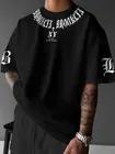 Summer Street Style New Trend High-Quality 100% Pure Cotton Men's T-Shirt