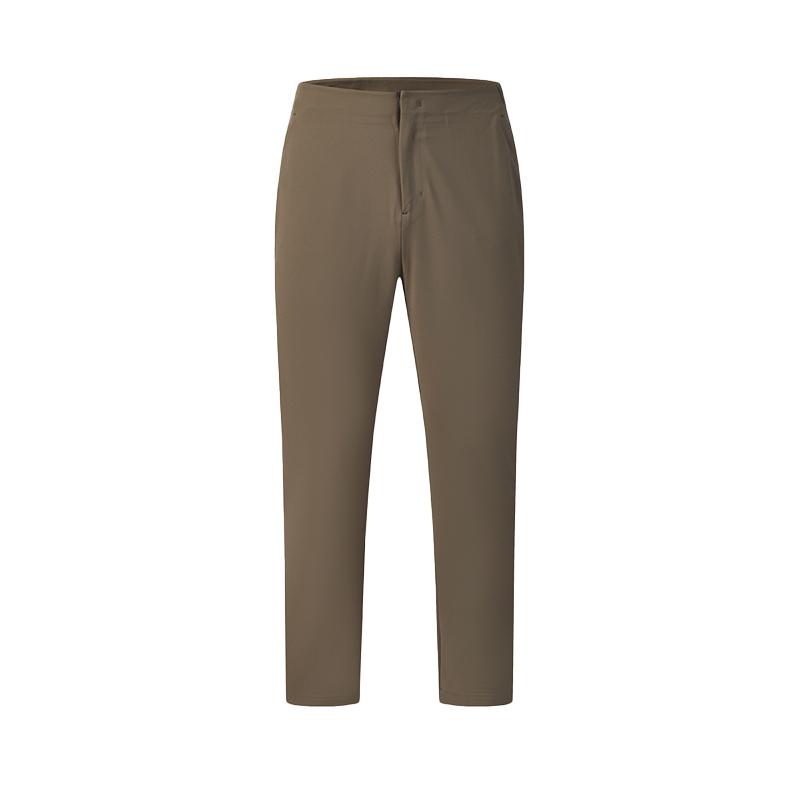 Fila Fleece Lined Classic Simple Fashion Sports Golf Versatile Woven Casual Pants Men Bottoms Caramel A11M615810FBN