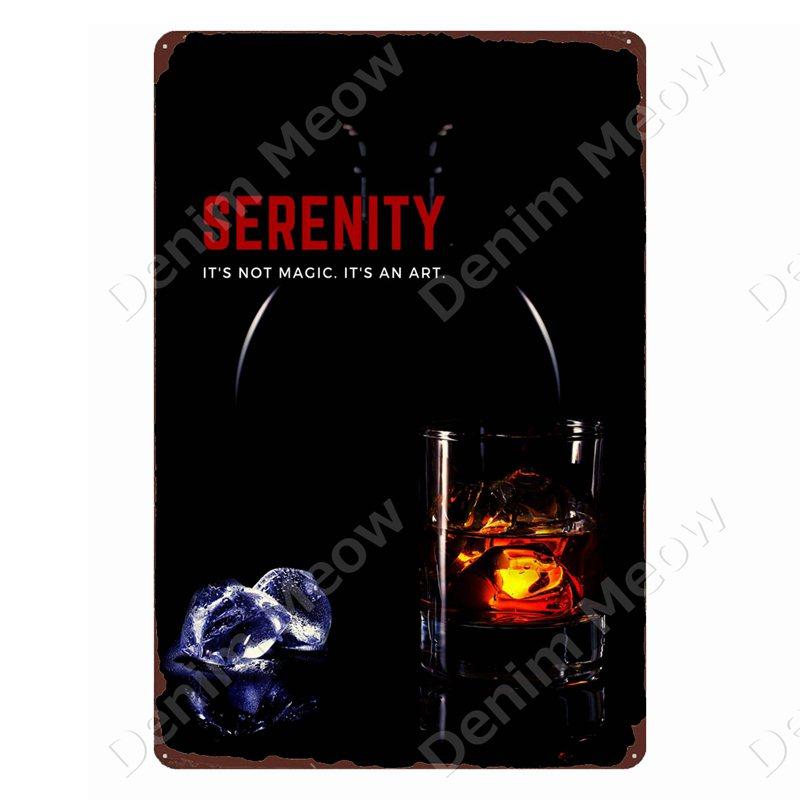 Whisky Märke Vintage Metallskyltar Man Cave Plåtskyltar After Hours Dekor för Bar Pub Klubb Alkohol Vodka Väggdekoration ZSS103