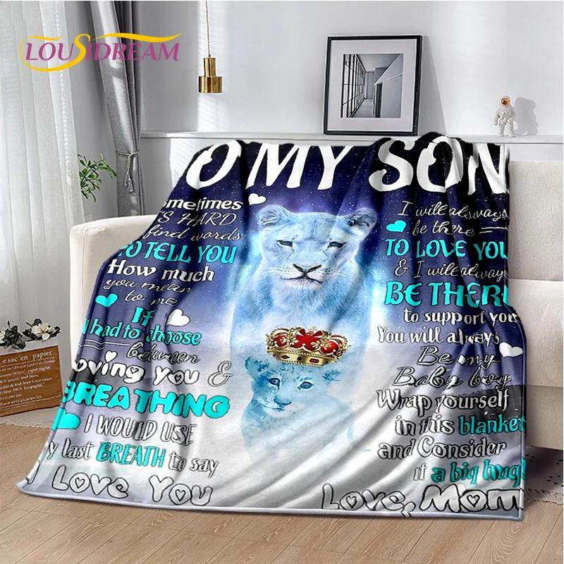29 Style New Gift To My Son Daughter Grandedaughter Letter  Blanket,Soft Throw Blanket for Home Bedroom Bed Sofa Picnic Cover