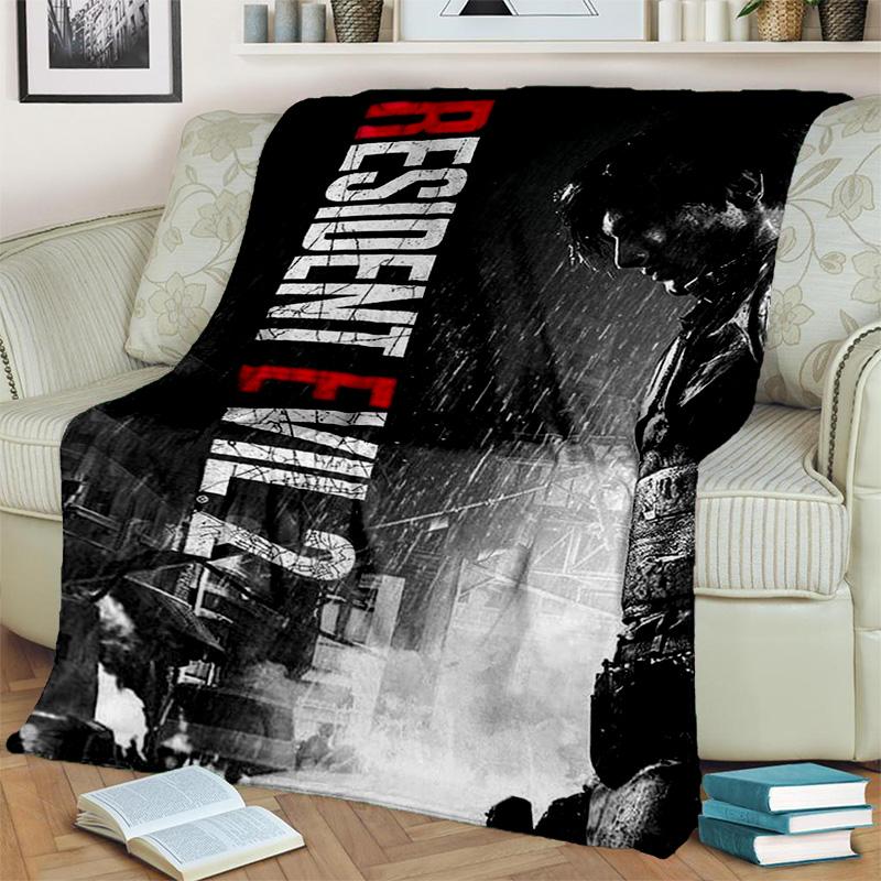 3D R-Resident Evil herní deka, měkká deka pro domácí ložnici pohovka pohovka piknik cestovní kancelářská přikrývka deka kid