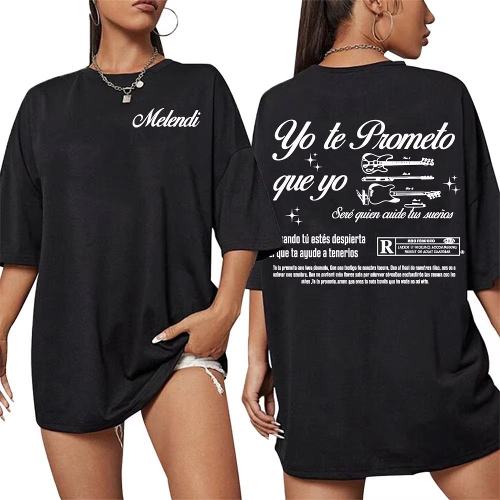

Rapper Melendi Album Tour 2026 Printed T-shirt Men s Clothing Vintage Gothic Oversized T-shirts Summer Tops High Quality T Shirt S разноцветный