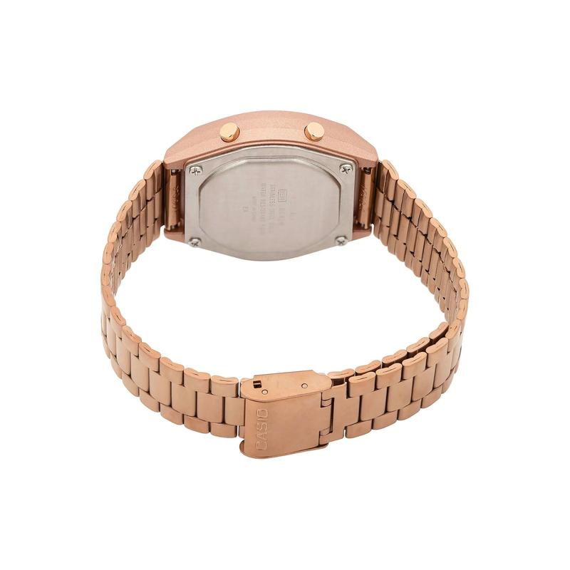 Casio VINTAGE series-square, classic retro small square, quartz movement, stainless steel strap, Japanese and Korean watch, female watch, B640WCG-5