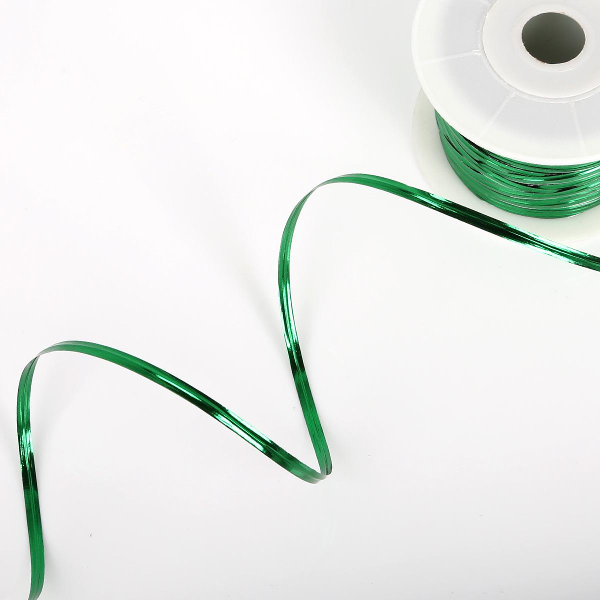 

DIY Jewelry Making Kit: Earrings, Studs, Bracelets, Necklaces with Iron Wire & Plastic Coated Tie Wrap, 100 Yards/Roll 4mm Width, 100 Yards/Roll зелёный