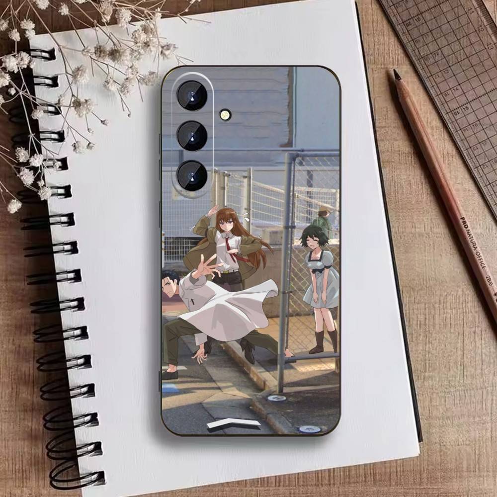 A-Okabe Rintaro STEINS DATE Phone Case For Samsung Galaxy A73,21,22,32,71,53,52,51,80,5G Soft Black Cover