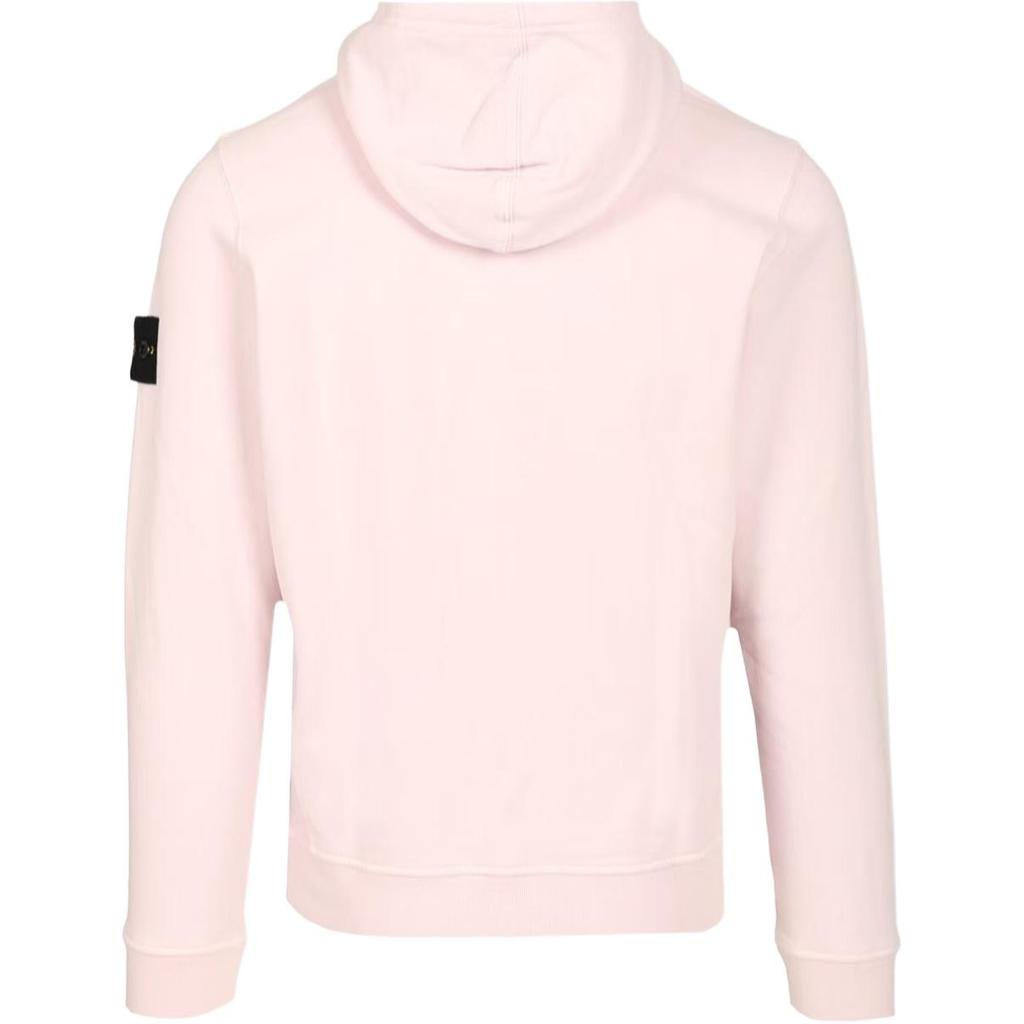 STONE ISLAND Kapuzenpullover mit Logo-Patch Unisex Sweatshirt Rosa 801564151-V0080