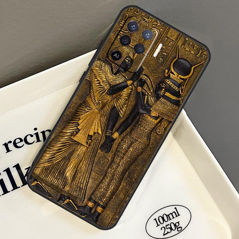 Egypt Pharaoh Mural For Oppo A58 A38 A18 A78 A98 A94 A74 A54 A15 A40 A60 A80 A16 A76 A96 A17 A57 A77 A5 Pro Case