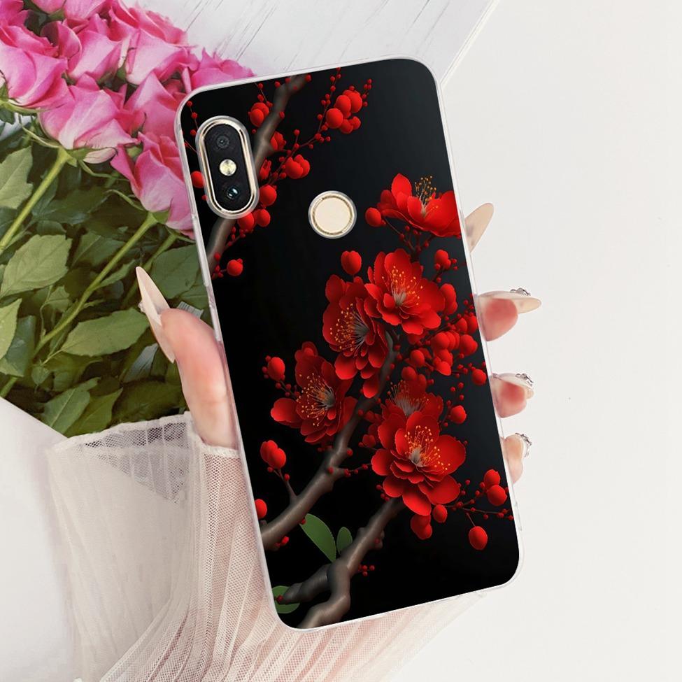 Transparent For Redmi 6 Pro Cover For Xiaomi Mi A2 Lite Case Cute Cartoon Fashion Butterfly Funny Painted Casing M1805D1SG