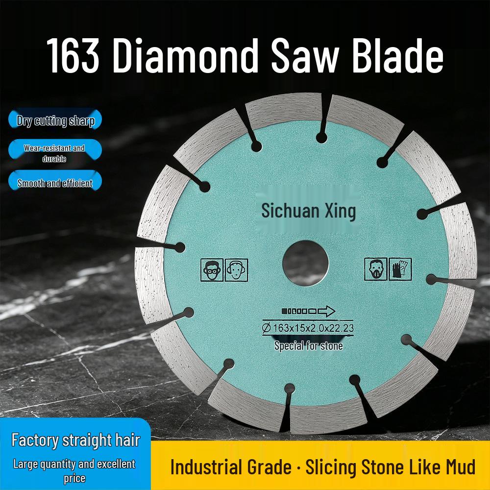 163 Diamond Blade for Granite Cutting and Wall Grooving – Sharp, Widened Stone Carving Saw
