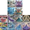 4pcs 5D DIY Partial Special Shaped Drill Diamond Painting Kit Girl Decor 30x30cm