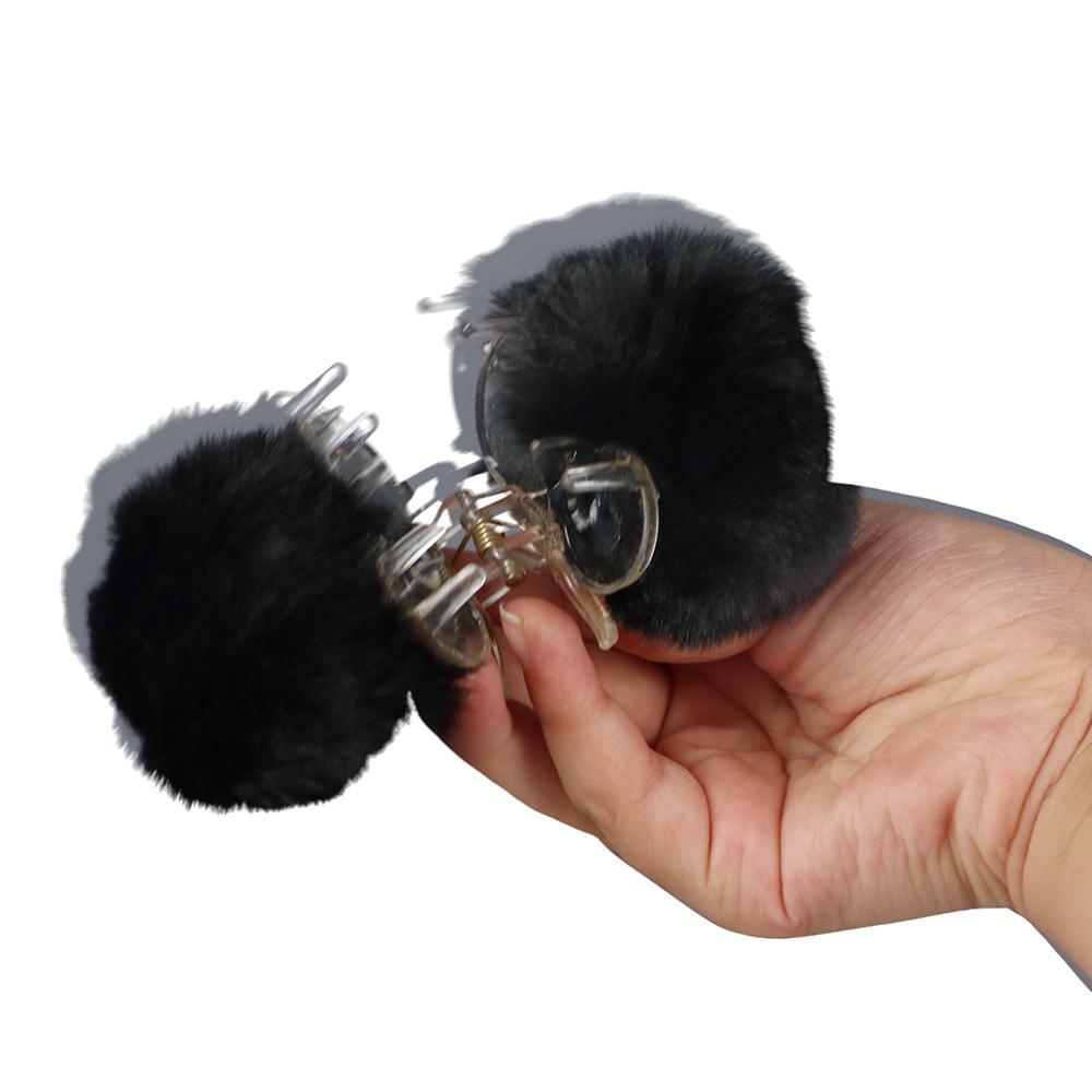 And Winter Wome Hair Claw Korean Style Hair Clip Plush Hair Claw Small Hairpin Child Headwear