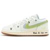 Jordan Air Jordan 1 Low SE Slip Resistant Abrasion Resistant Low top Vintage Basketball Shoes GS White Green FZ5046-041(Team44-)