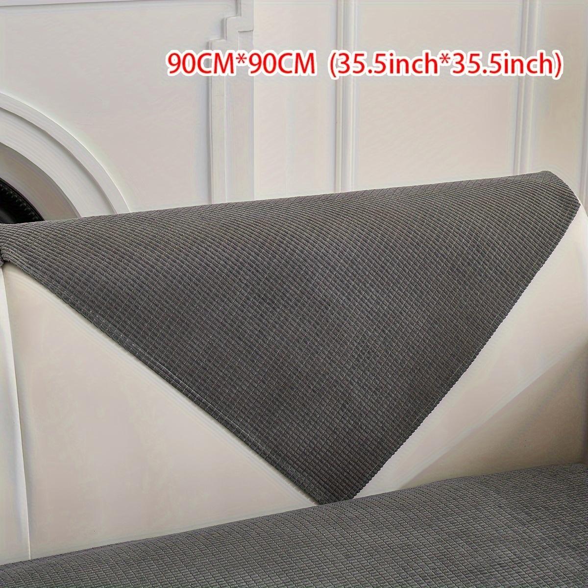 

1 шт. водонепроницаемый бархатный чехол для дивана, устойчивый к царапинам для кошек и домашних животных, противообрастающий чехол для дивана, чехол для дивана для гостиной, домашний декор 90x90cm темно-серого