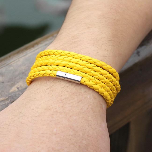 Unisex Handmade Multi-layer Leather Cord Bracelet - Japanese Korean Style Wristband Jewelry