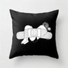 Nordic Black And White Cartoon Portrait Ultra-Short Velvet Pillow Cover Without Core Cushion Cover Premium Durable