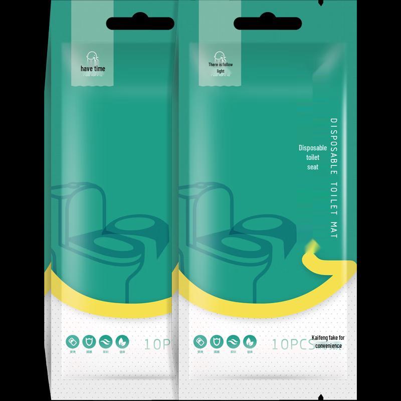 Disposable Travel Toilet Seat Covers (10-Pack)