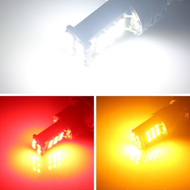 2PCS Signal Lamp Amber T20 7440 LED Brake Light Reverse Light Bulb Fit for Universal Car W21W WY21W Turn Light 12V Super Bright