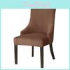 Stretch Wingback Velvet Chair Cover High Back Sloping Arm Dining Chairs Cover