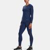 Under Armour Mesh Training Long Sleeve Raglan T-Shirt Women tops Blue 1368367-404