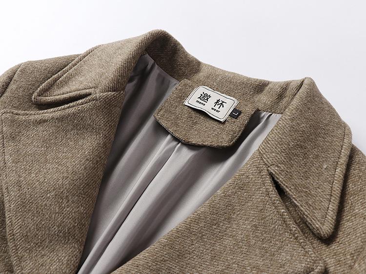 Herrarnas High-End Scoundrel Cool Wool Trenchcoat: Höst/Vinter Superlång Stil