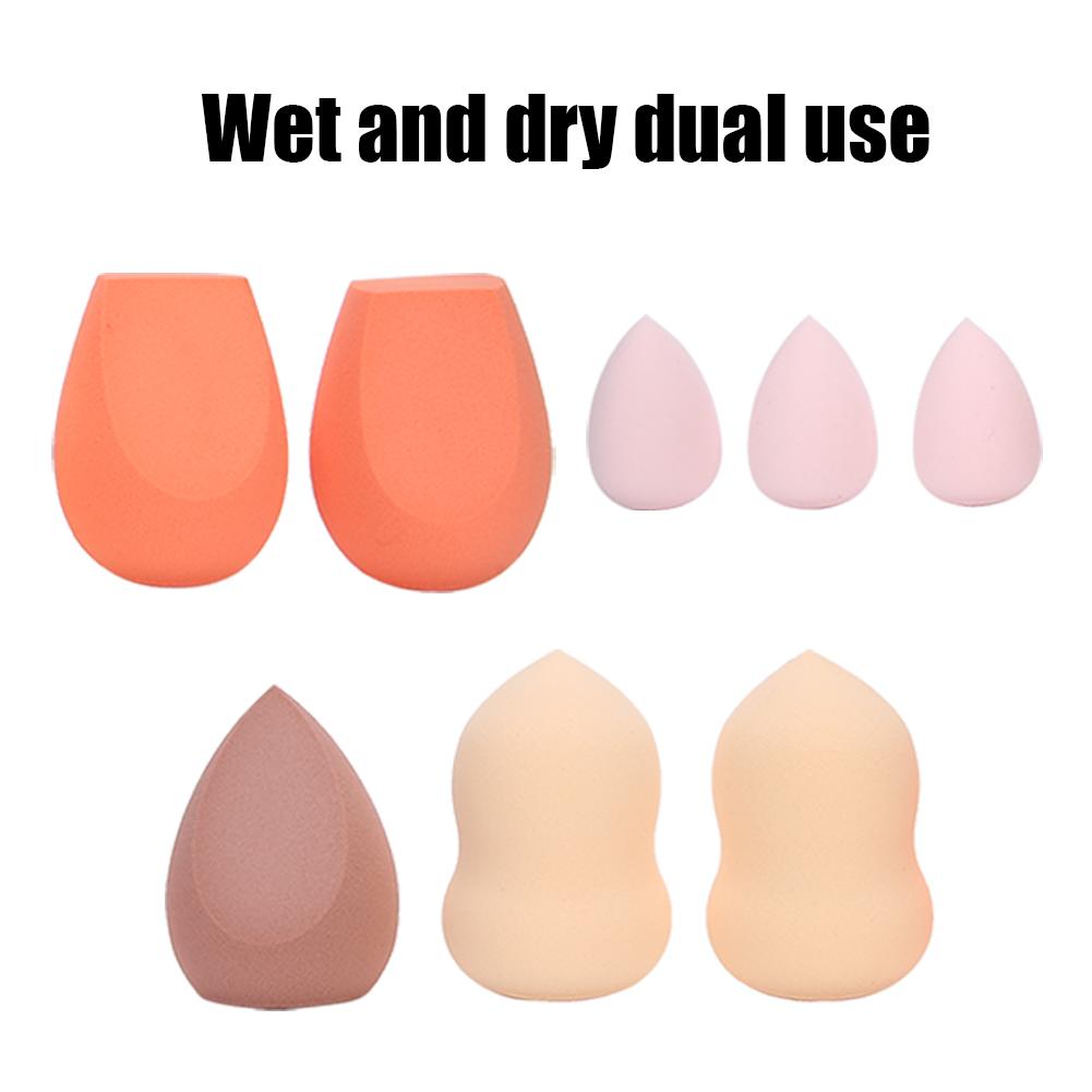 8pcs Makeup Sponge Wet Dry Dual Use Makeup Soft Powder Puff Makeup Tool