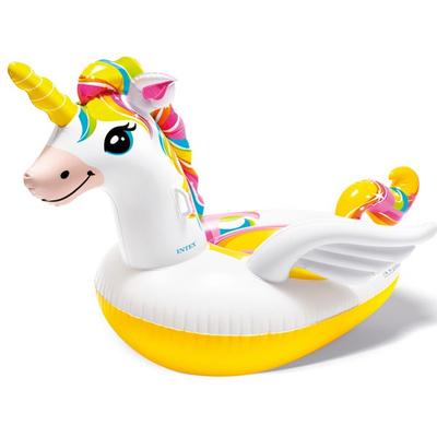 Intex Unicorn Ride-On Tube 57561, mieszane kolory, 1 sztuka, koreańskie artykuły do zabawy w wodzie