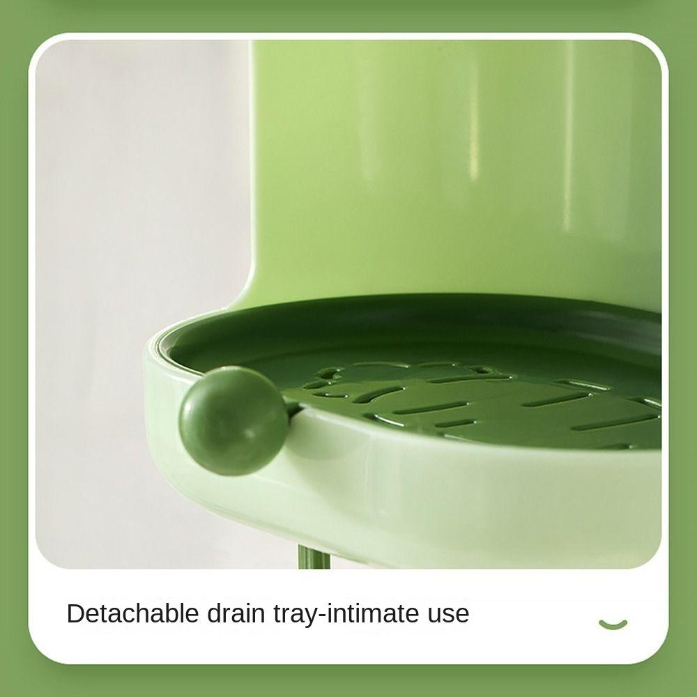 3 In 1 Soap Box with Soft Brush Carrot Drain Water Soap Shelf  Bathroom