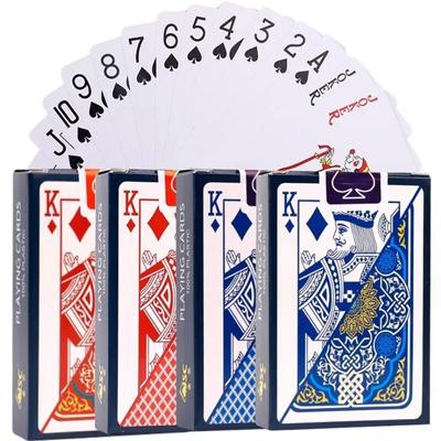 100% PVC plastová vodotěsná fólie Hrací karty pro dospělé Hra Pokerové karty Stolní hry 58*88mm Karty Pokerové karty