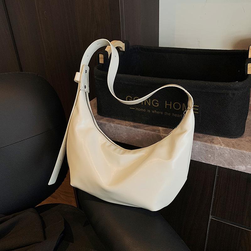 Popular simple bag women's new fashion casual shoulder dumpling bag messenger bag