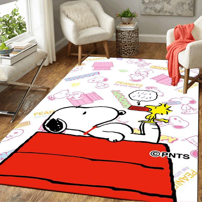 Cute Snoopy Cartoon Print Welcome Mat, Non-slip Decorative Home Rug, Suitable for Use In the Bedroom, Bedside, or Doorway.