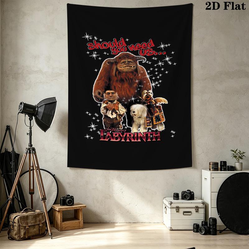 Labyrinth Wall Tapestry Aesthetic Wall Hanging Printed Fabric Blanket Decorative Tapestries For Bedroom Living Room Home Decor