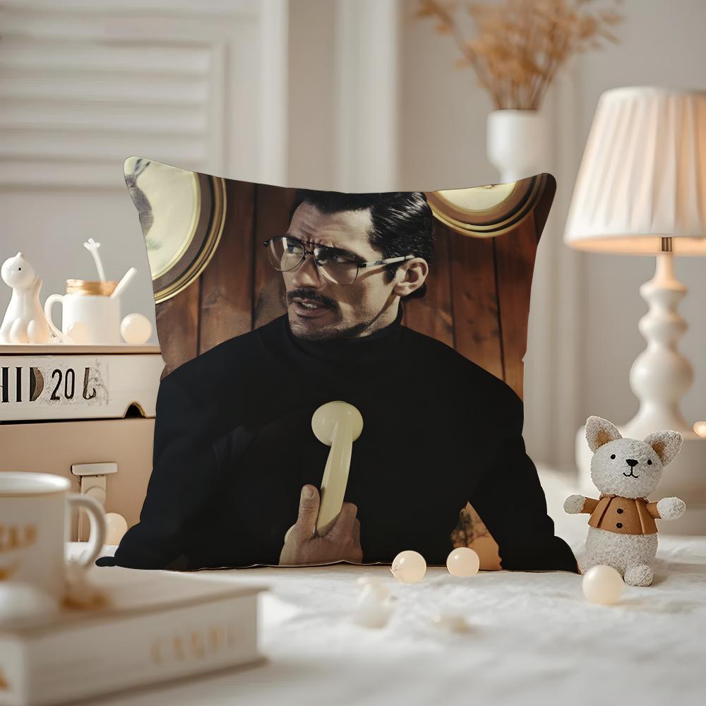 David Gandy Cushion Cover Pattern Printed Pillowcase For Living Room Sofa Cushion Cover & Bedroom Decor