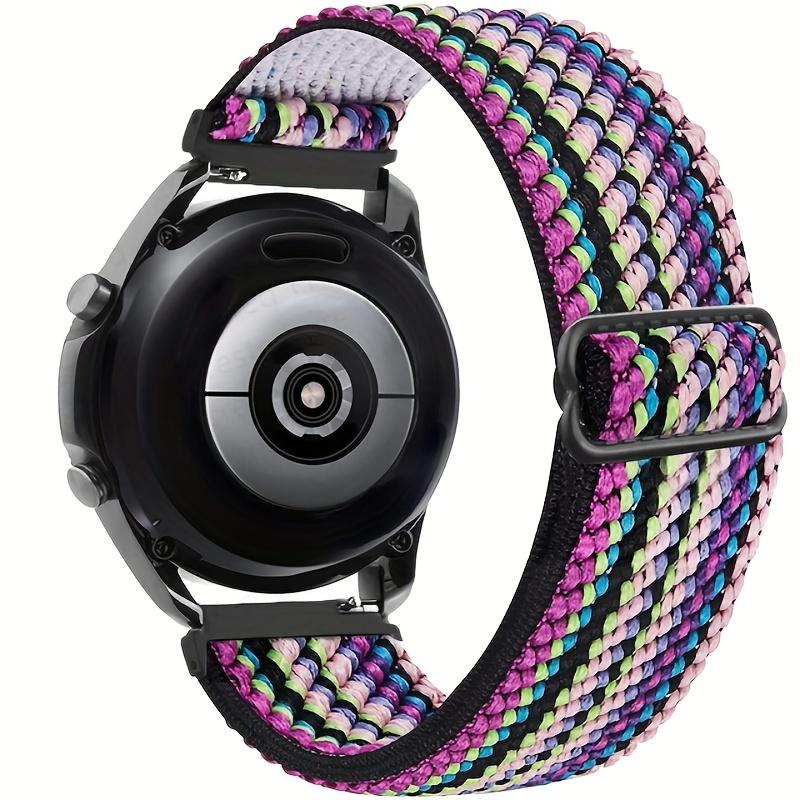 10 Pcs/Pack 20mm 22mm Stretchy Band Compatible with Samsung Galaxy Watch 5/4 40mm 44mm Watch 5 Pro 45mm Watch 4 Classic