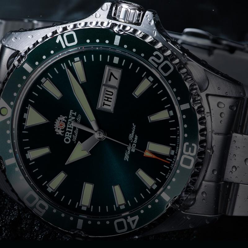 ORIENT Orient Ceas de scufundare impermeabil 200m ceas mecanic complet automat ceas bărbătesc cadou de sărbătoare cadran RA-AA0004E19B