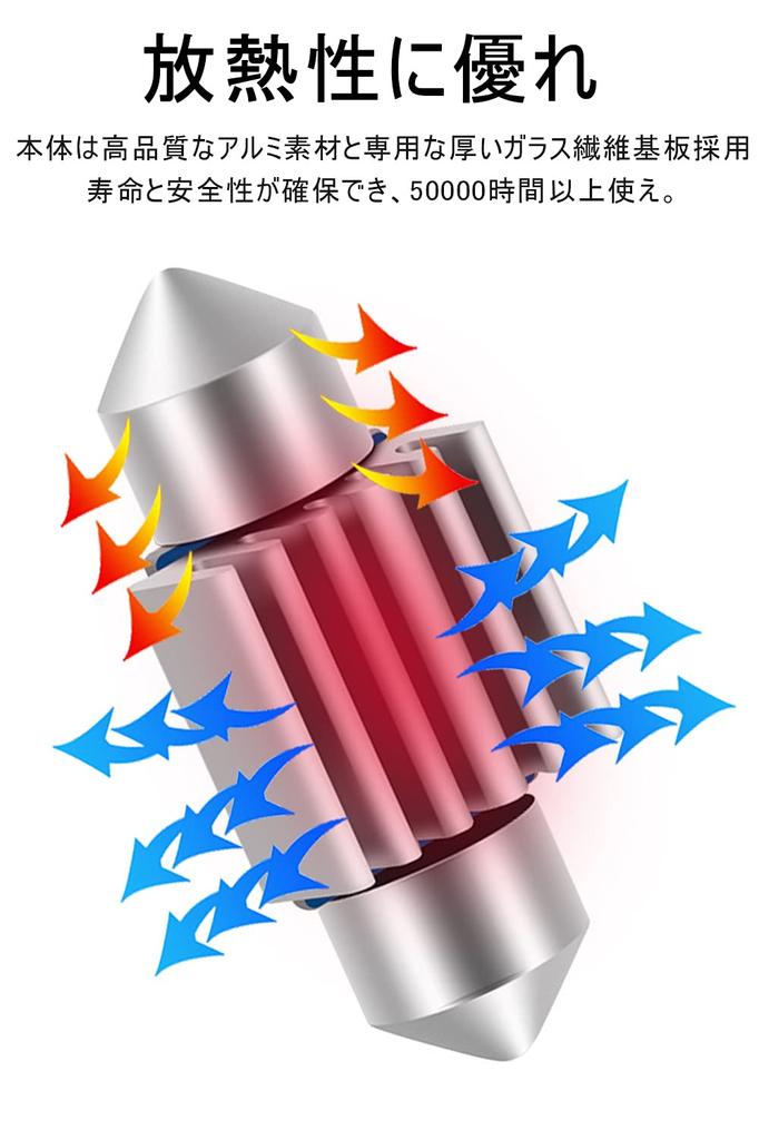 Lampa LED T10 31mm do wnętrza, Biała, LED T10 x 31 mm, Wbudowany rezystor CAN, 3014