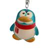 First Layer Cowhide Penguin Car Keychain Mini Cute Pendant Creative Small Gift Backpack Book Bag Pendant