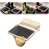 Sink Drainer Suction Cup Sink Strainer Reusable Sink Drain Strainer for Kitchen Food Waste with 50 Pcs Disposable Mesh Bags Foldable Multifunctional