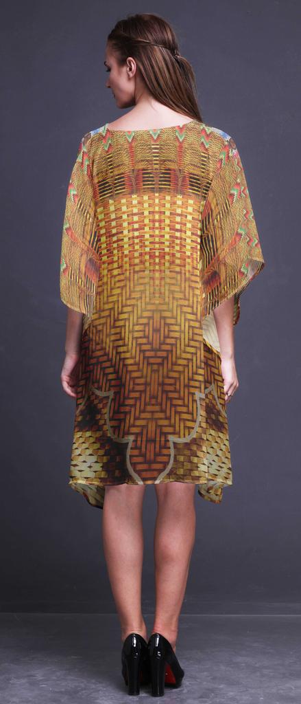 Phagun Ladies Plus Size Kaftan Summer Wear Beach Coverup Kimono Kaftan-4X-5X