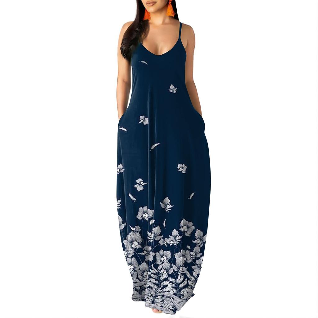 Women's Dress Sleeveless Casual Length Floor-length Dress