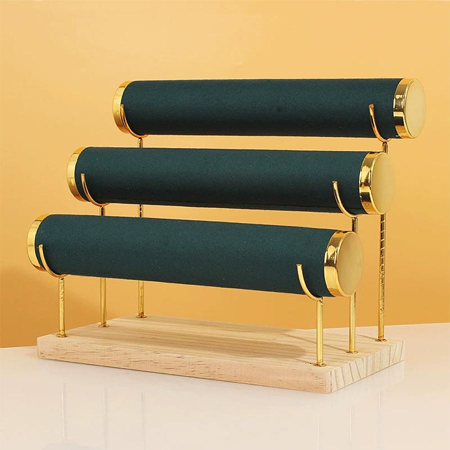 Gold Three-layer Bracelet Holder, Can Be Used, Bracelets, Bracelets and Other Jewelry Supplies Storage and Arrangement.