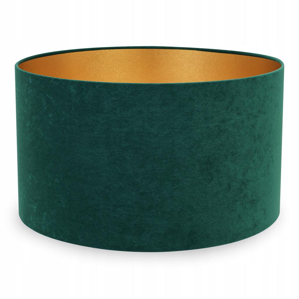 PANTALLA DE LÁMPARA MODERNA DE TERCIOPELO DORADO 35 cm