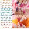 1 Sheet Flowers Water Transfer Decals Nail Art Stickers Tips DIY Manicure Tools