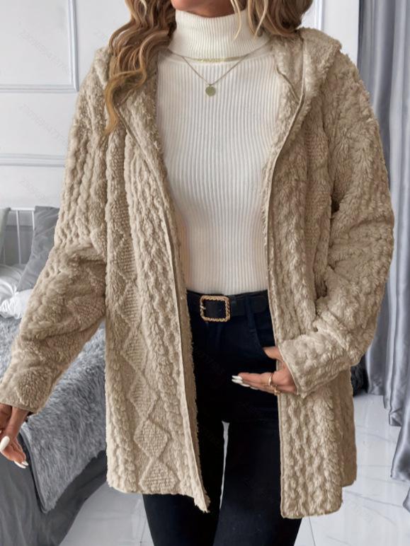 Elegant Hooded Autumn Coat 2025
