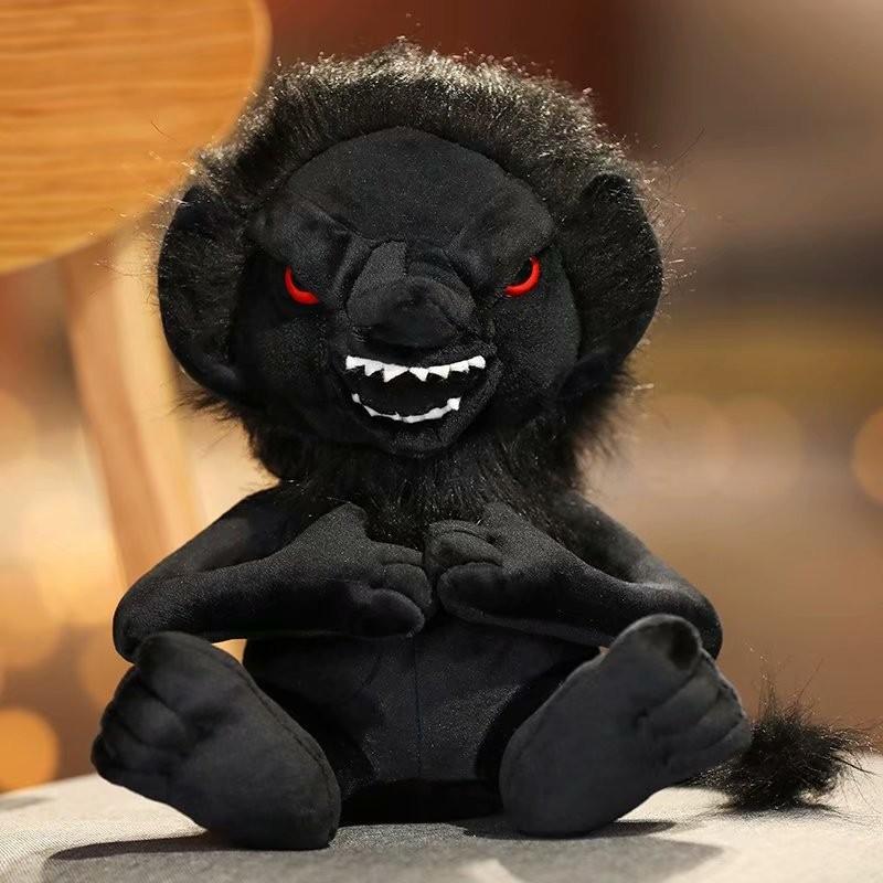 Plush Dark Stufffed Toy Black Elephant Hydra Figure Three Eyed Rabbit Dolls