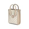 Gucci Vintage Logo Detachable Shoulder Strap Canvas And Leather Tote Bag Unisex Tote Bag White Beige 671623-UULBT-9683