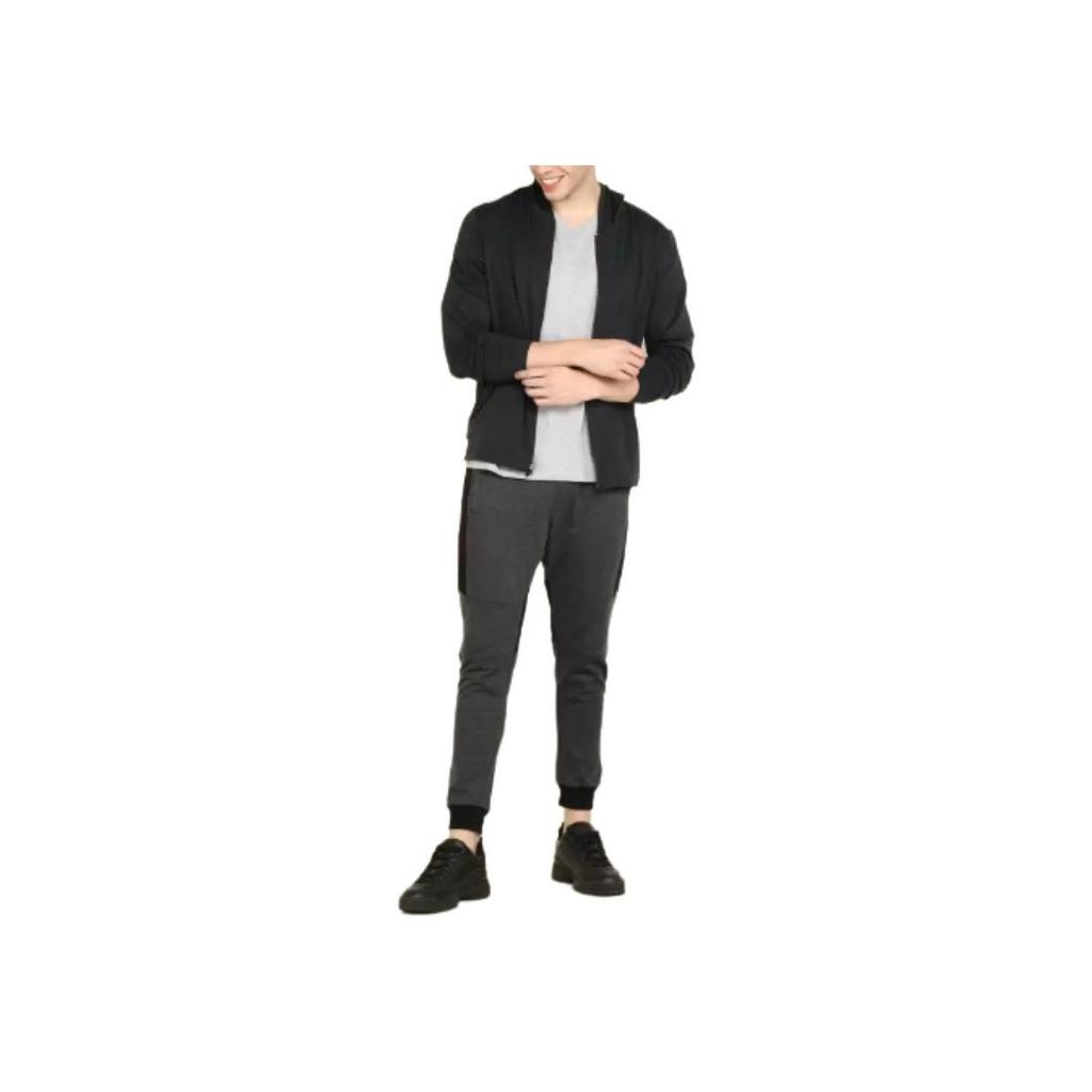 Nike Solid Color Hooded Zip Jacket Men jackets Black CZ2218-010