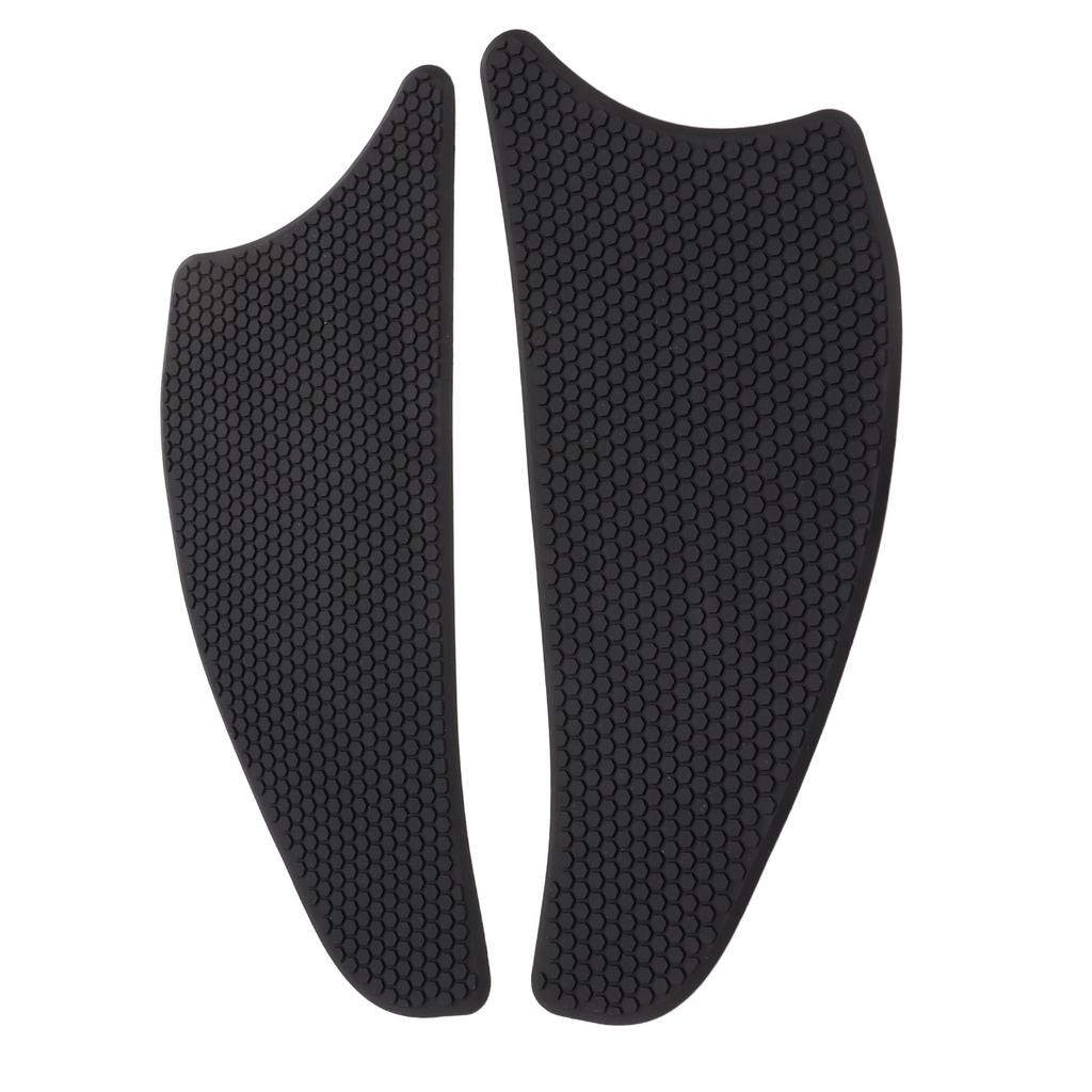 2 Pcs Rubber Tank Traction Pad Side Gas Knee Grip Protector Motorcycle Refitting Replacement for VERSYS1000Black
