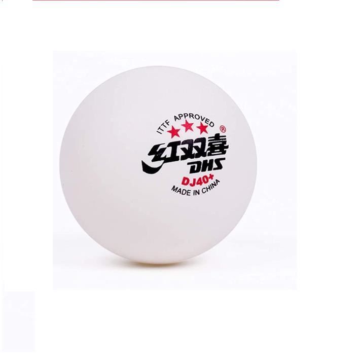 Balles de Tennis de Table - DHS - DJ40+ - 3 étoiles - Plastique - 40 mm - Mixte