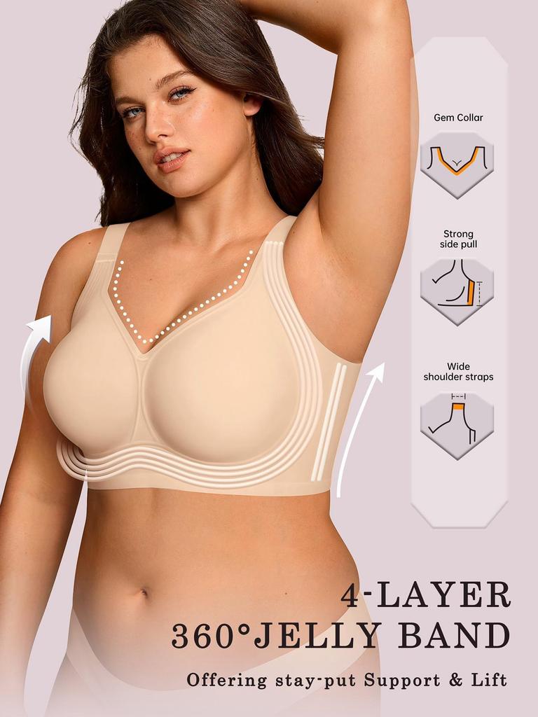 Women Plus Size Support Bra Sports Bra