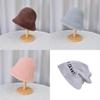 Polyester Winter Fleece Bucket Hat With Windproof And Warmth For Women